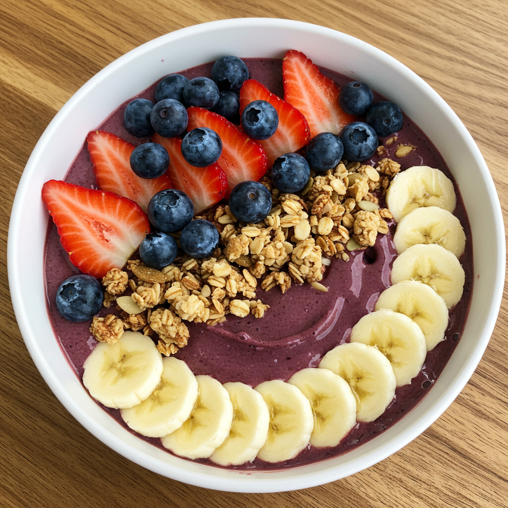 1. Classic Berry Blast Acai Bowl
