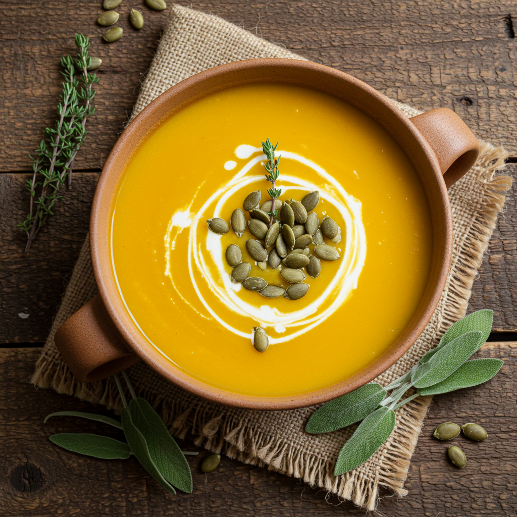 1. Classic Creamy Butternut Squash Soup