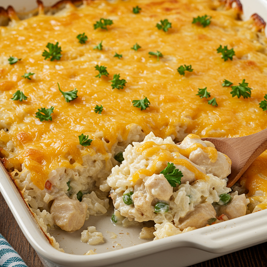 1. Classic Creamy Chicken &amp; Rice Casserole