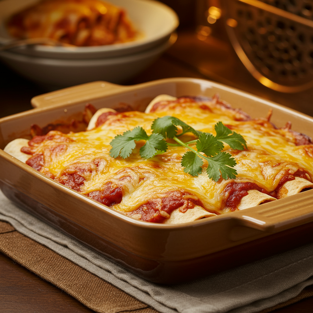 1. Classic Tex-Mex Chicken Enchiladas