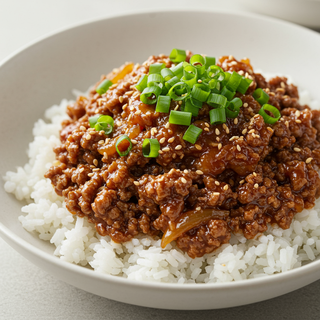 1. Korean-Inspired Ground Beef Bowls