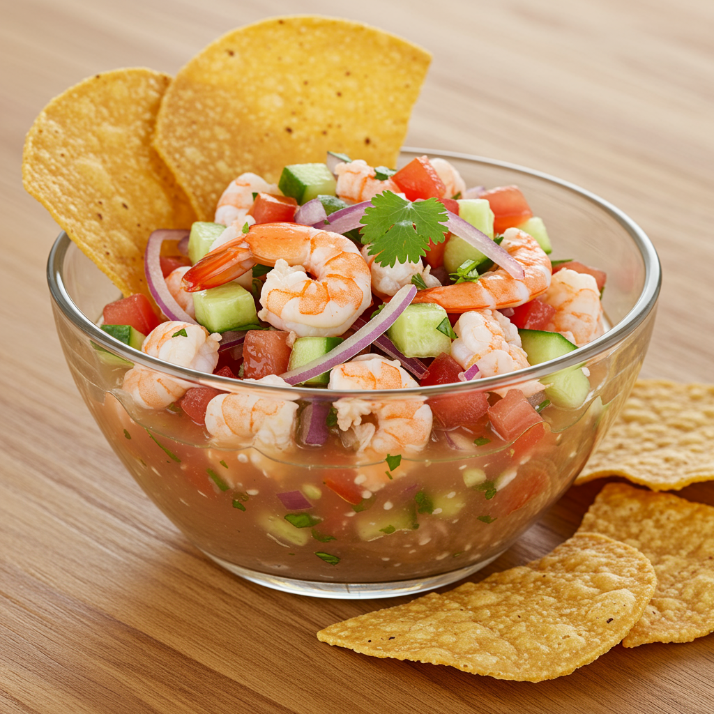 1. Refreshing Ceviche de Camarón (Shrimp Ceviche)