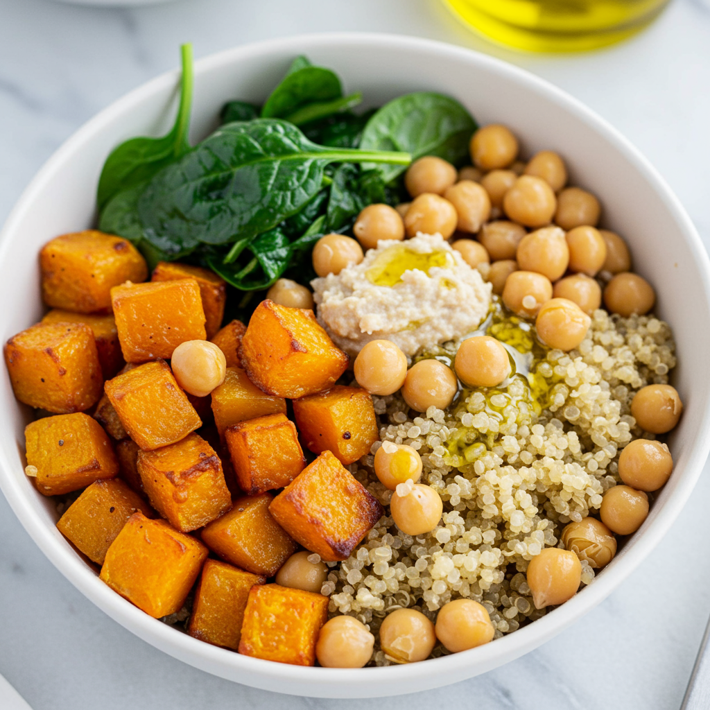 1. Roasted Butternut Squash &amp; Quinoa Bowl