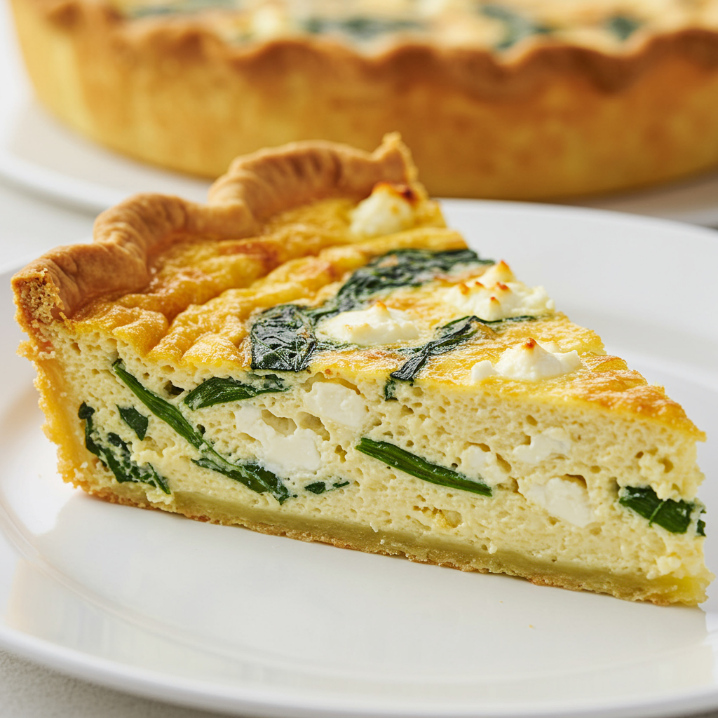 1. Spinach &amp; Feta Crustless Quiche