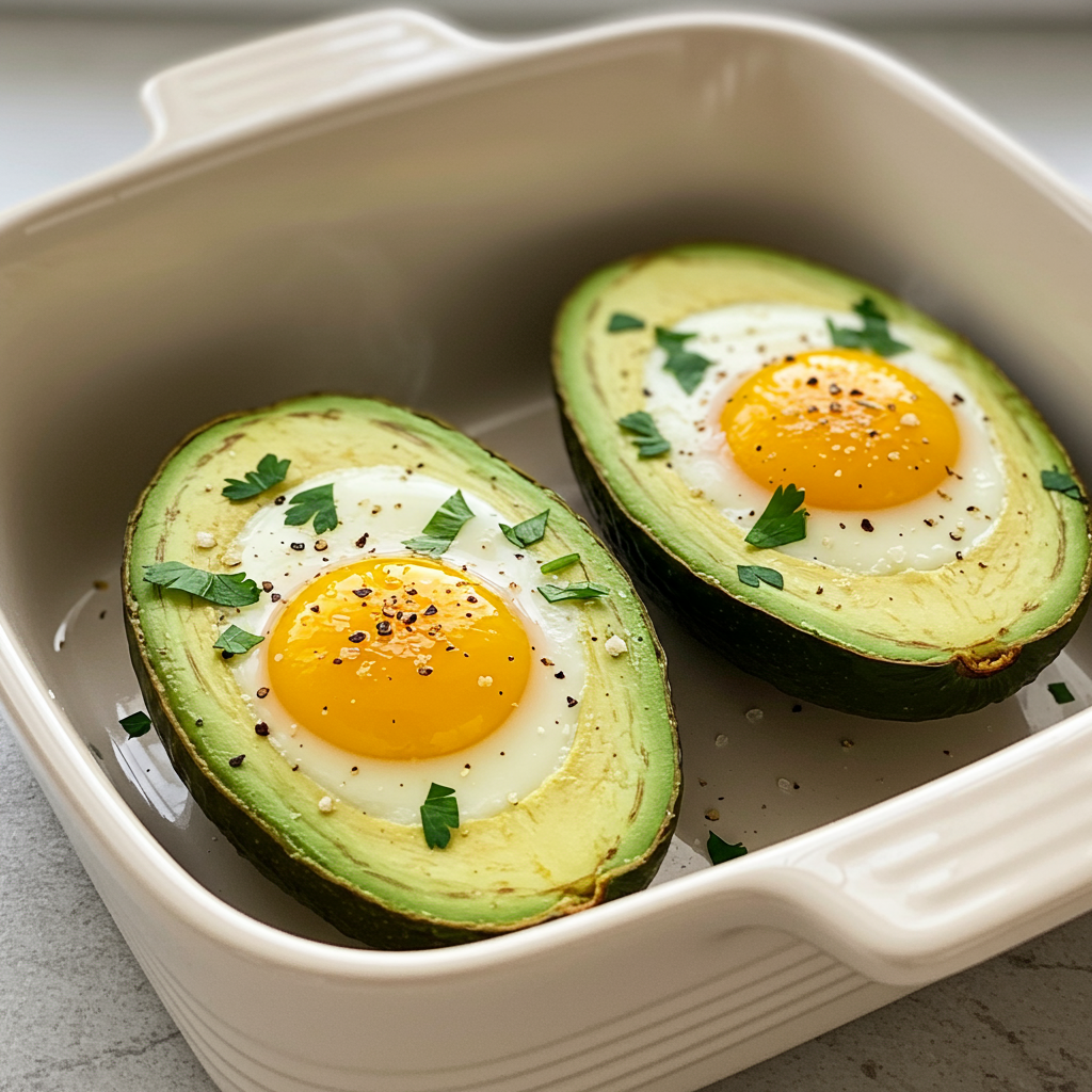 2. Avocado &amp; Egg Breakfast Boats