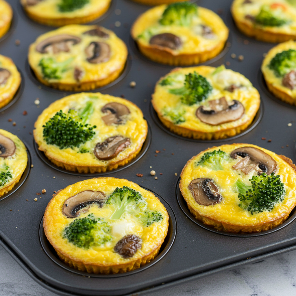 2. Broccoli, Mushroom &amp; Egg Muffins