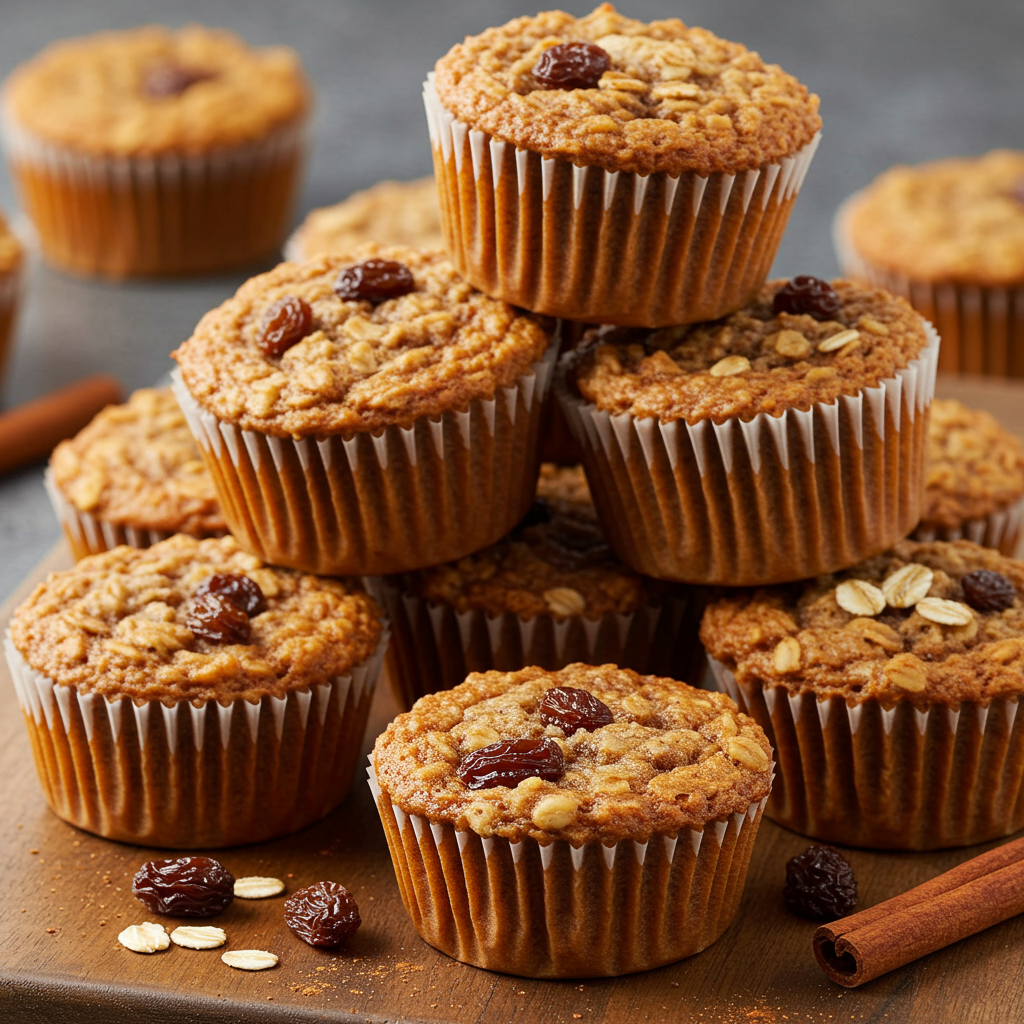2. Cinnamon Raisin Baked Oatmeal Muffin Cups