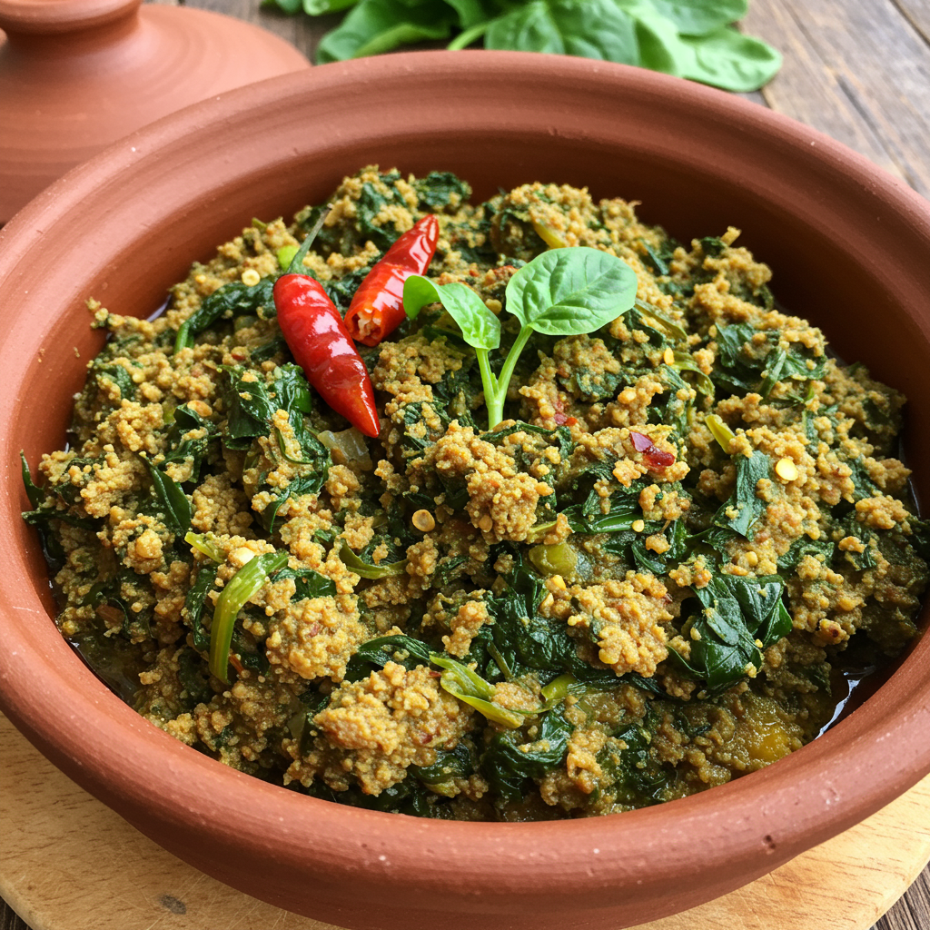 2. Ghanaian Egusi and Spinach Stew