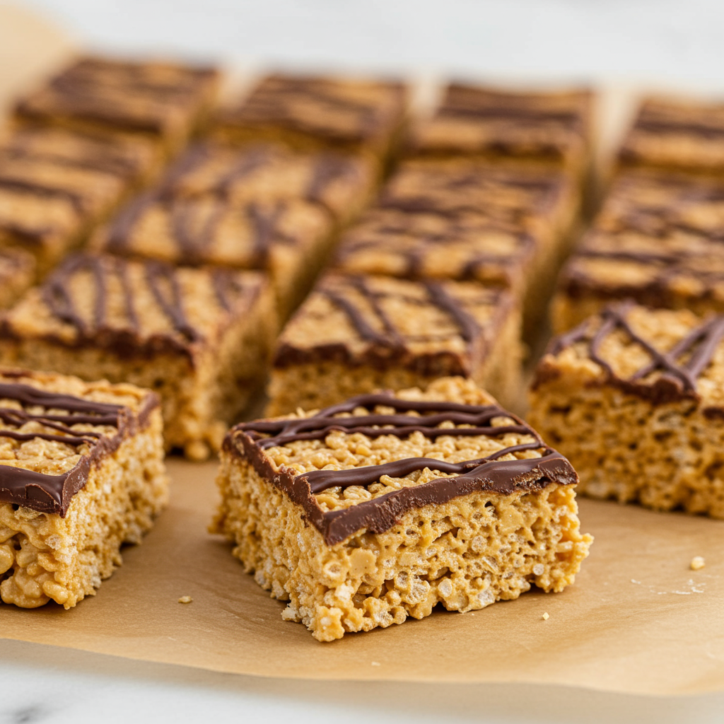 2. Healthy Peanut Butter Rice Krispie Treats (No Marshmallows!)