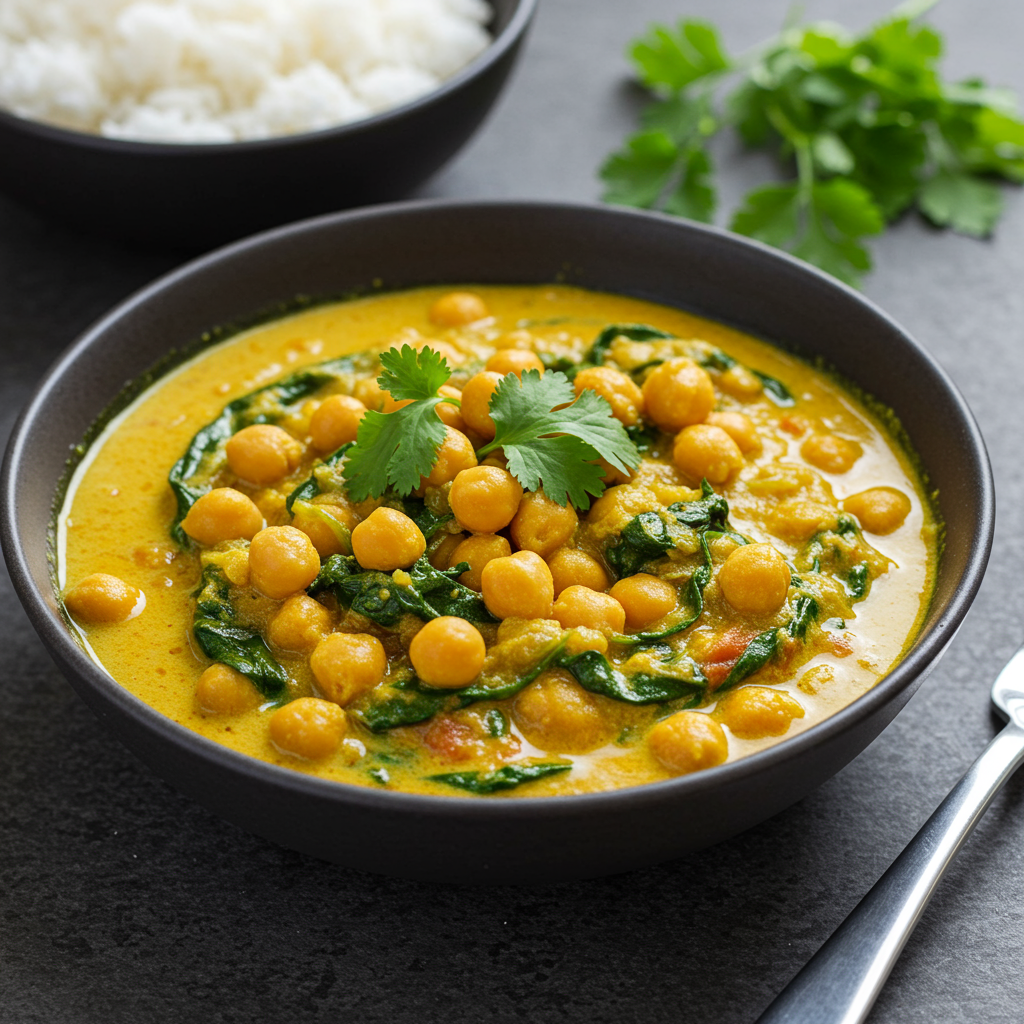 2. Indian Chickpea Curry – Protein-Packed Perfection