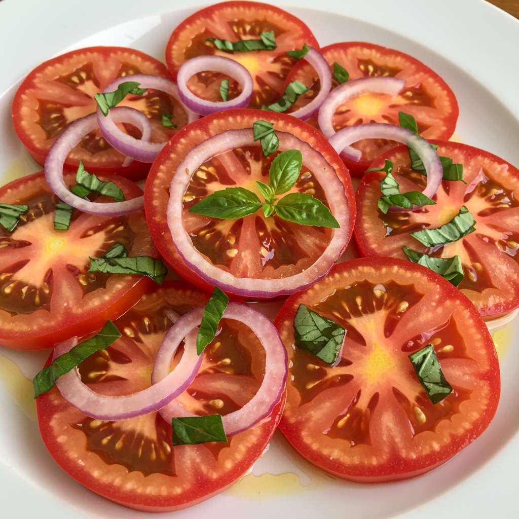 2. Romanian Salată de Roșii (Tomato Salad)