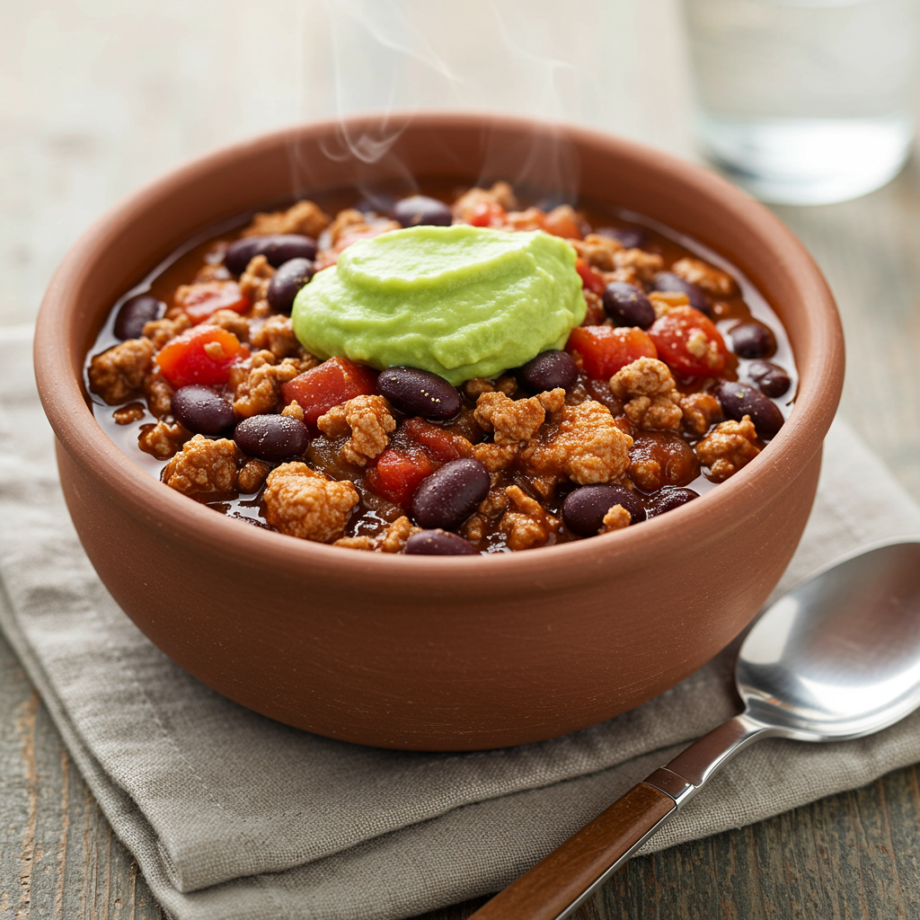 2. Slow-Cooker Turkey Chili