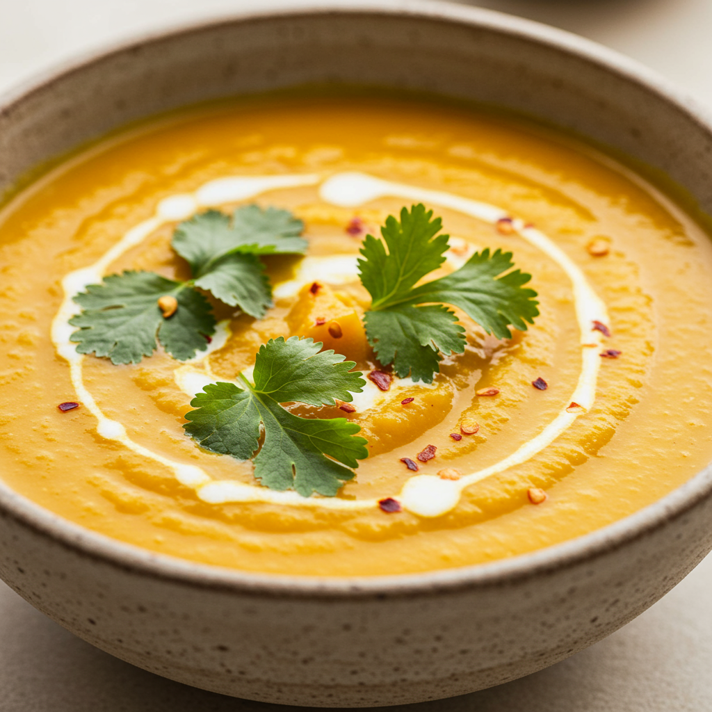 2. Spiced Coconut Butternut Squash Soup