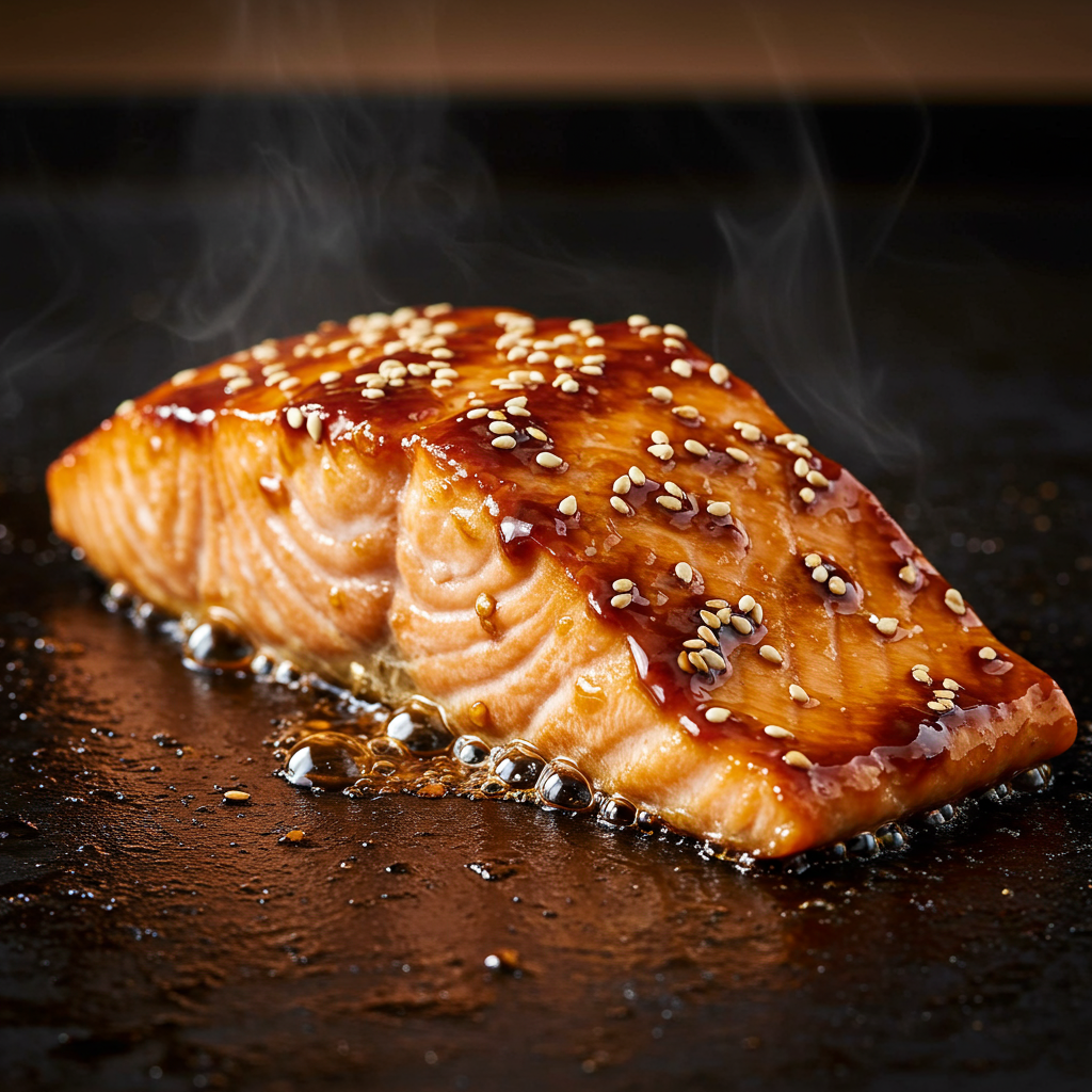 2. Teriyaki Griddle Salmon with Crispy Skin