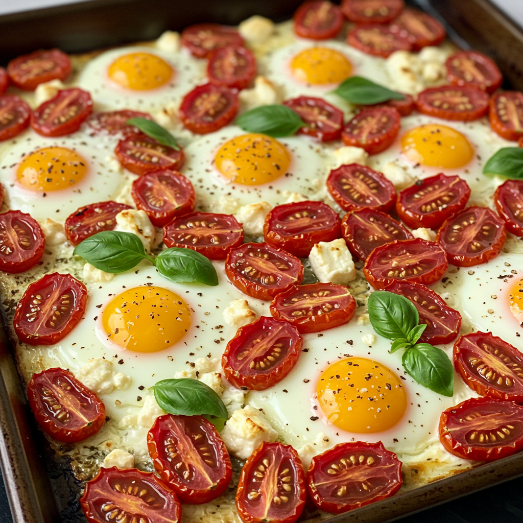 2. Tomato &amp; Feta Baked Eggs