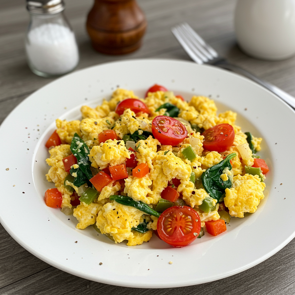 2. Veggie-Packed Scrambled Eggs