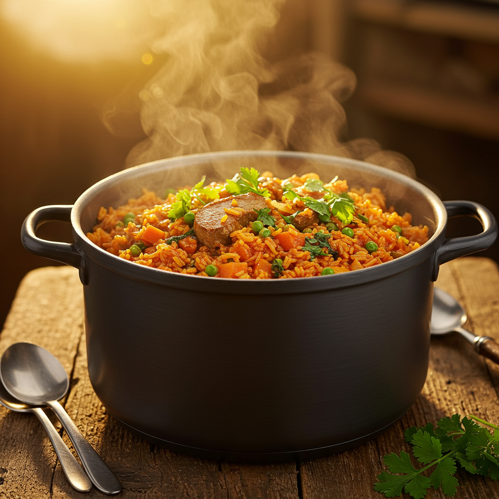 3. Authentic Ghanaian Jollof Rice