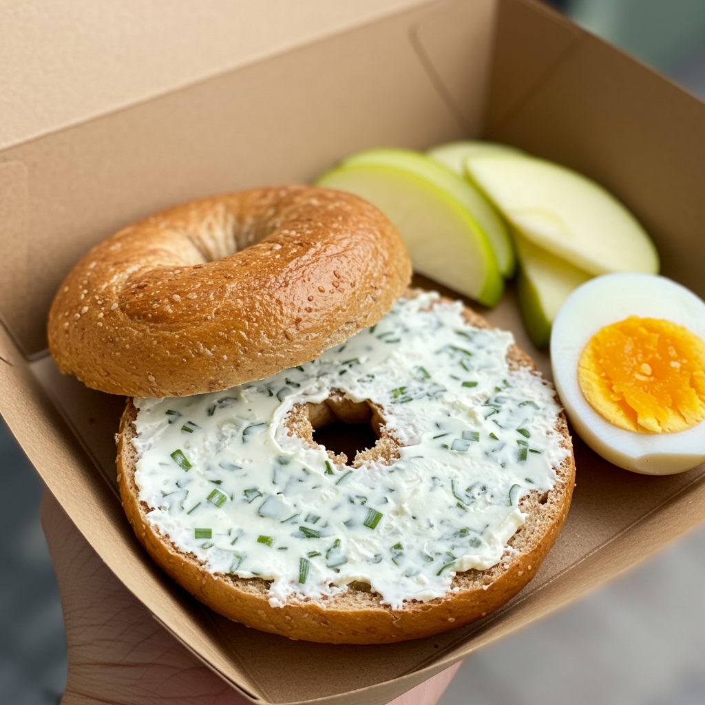 3. Bagel &amp; Cream Cheese Breakfast Box