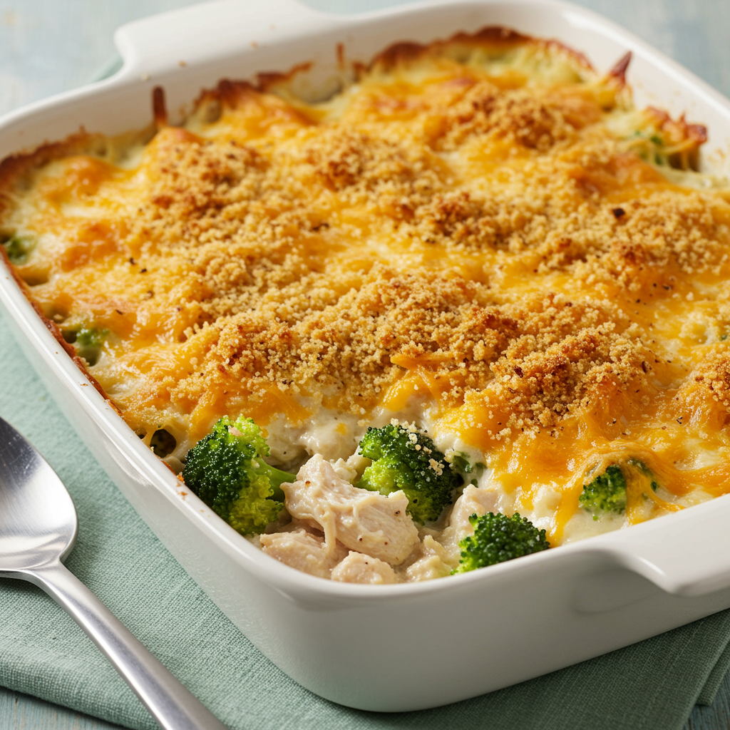 3. Cheesy Broccoli Chicken Casserole