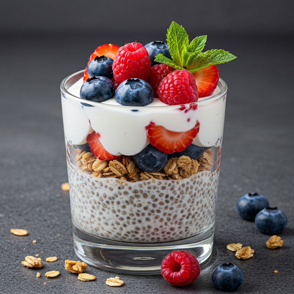 3. Chia Pudding Parfait Masterpiece