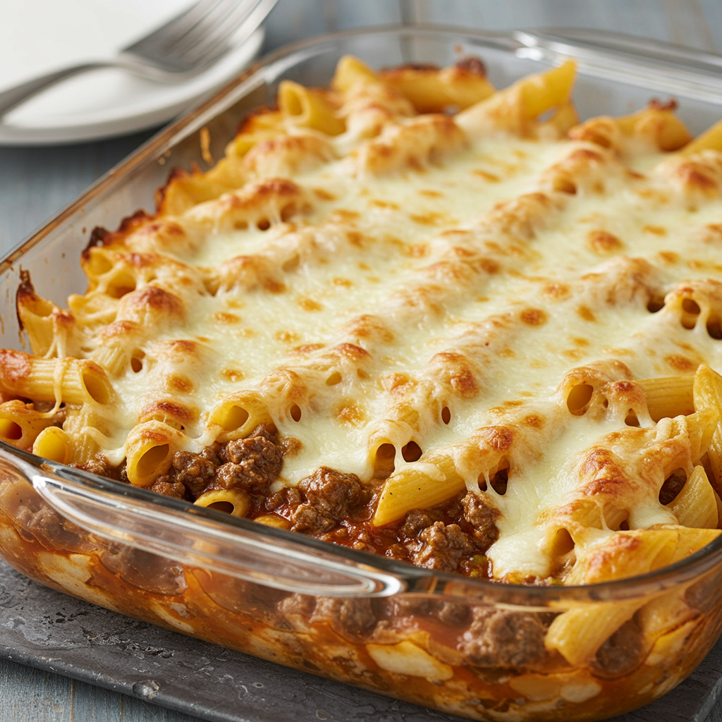 3. Creamy Beef Pasta Bake