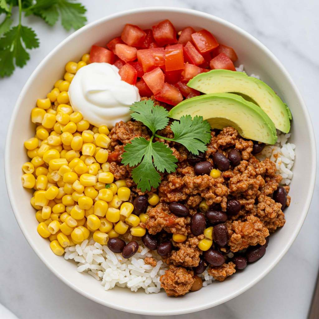 3. Easy Beef Taco Bowls