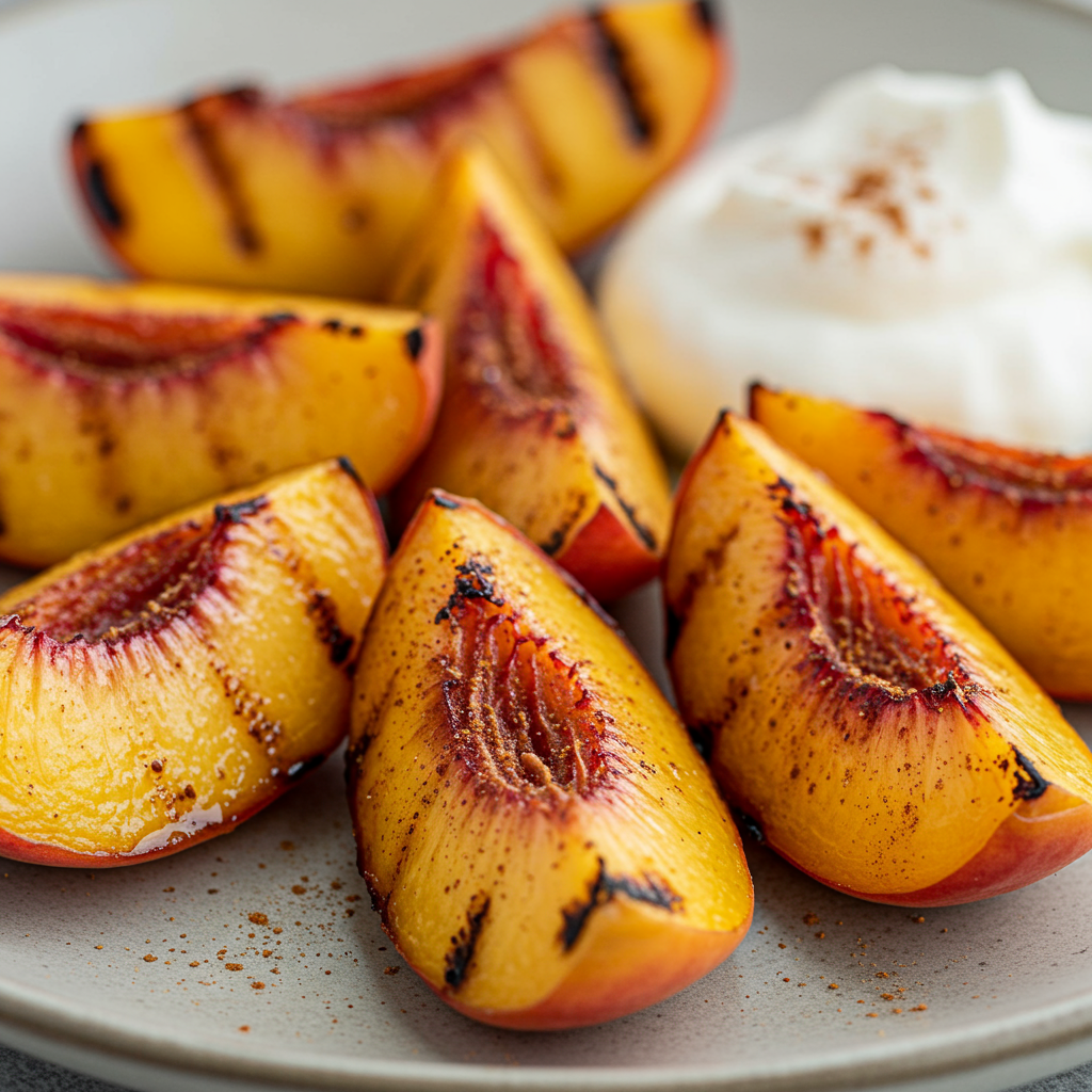 3. Grilled Peach Slices with Cinnamon