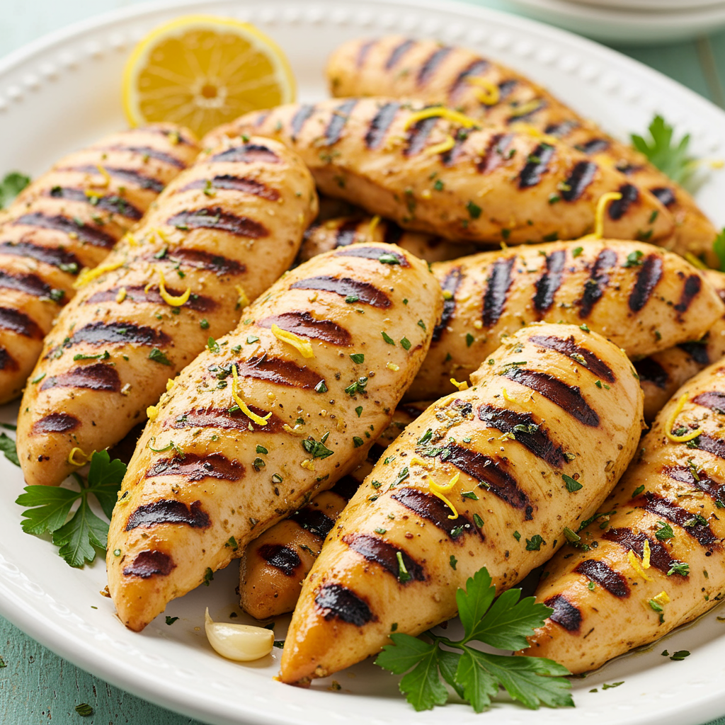 3. Lemon Herb Grilled Chicken Tenders