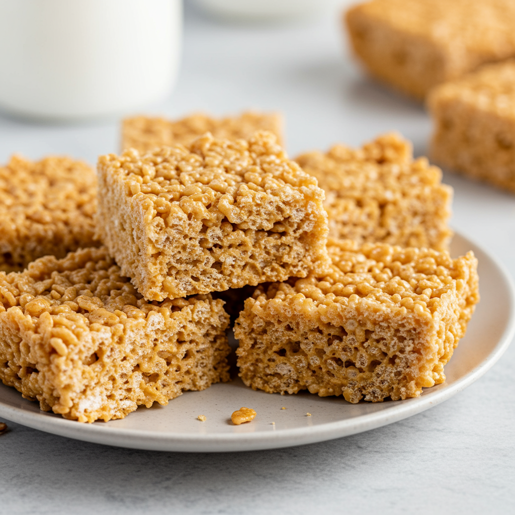 3. Marshmallow-Free Rice Krispie Treats (Honey & Brown Sugar)