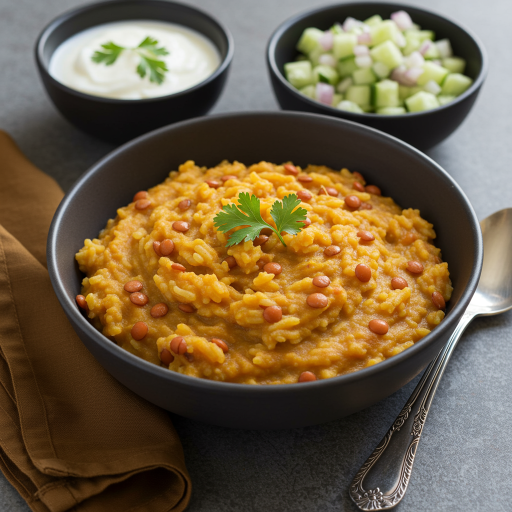 3. Masoor Dal Khichdi (Red Lentil Comfort Bowl)
