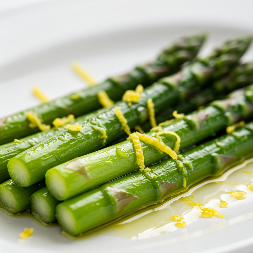 3. Steamed Lemon Asparagus