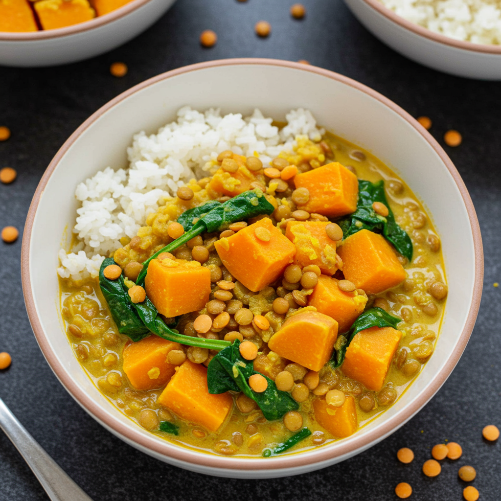 3. Sweet Potato and Lentil Curry