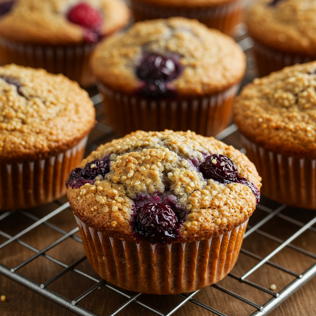 3. Very Berry Quinoa Muffins