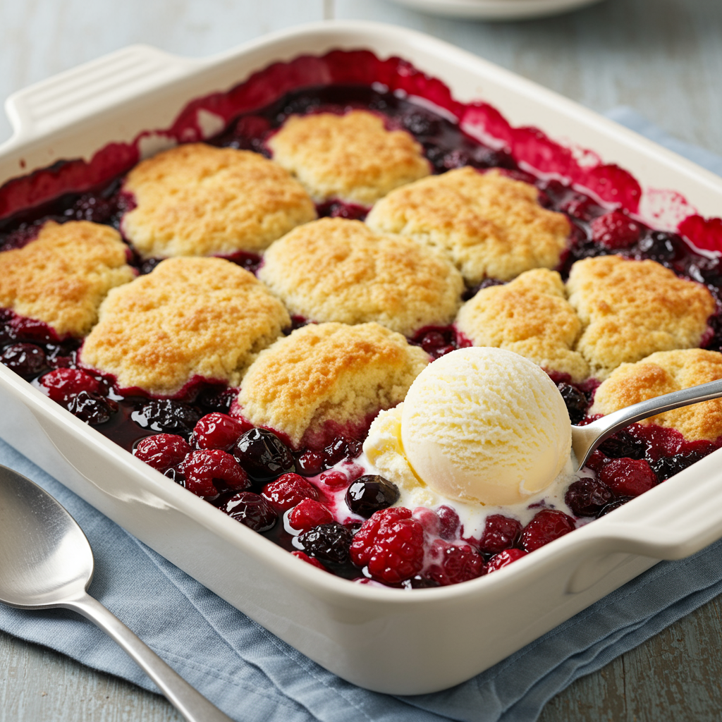 3. Warm Berry Cobbler