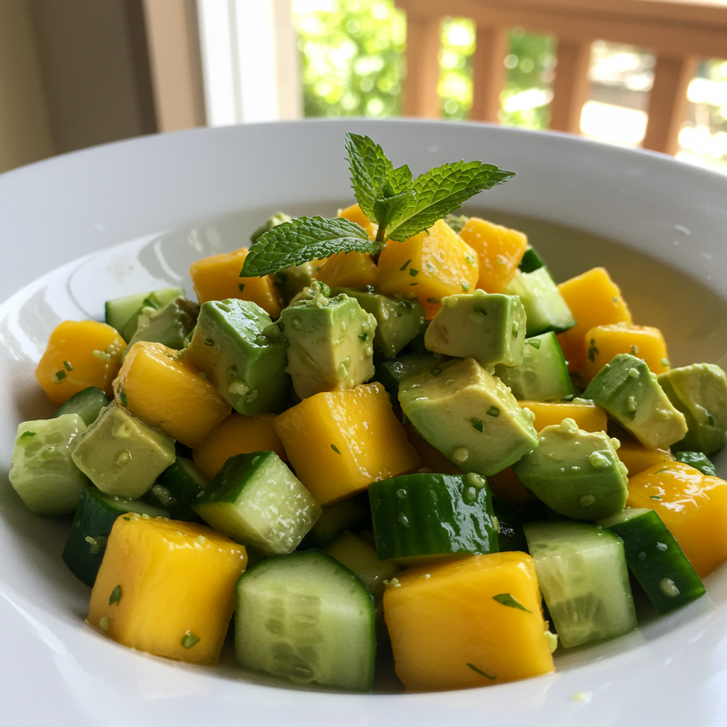 4. Avocado & Mango Tropical Salad