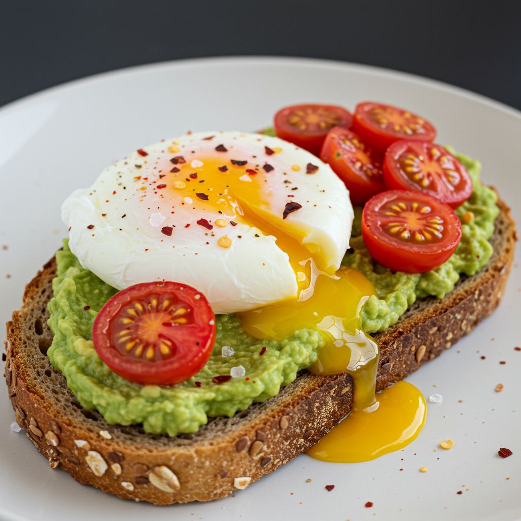 4. Avocado Toast with Poached Egg