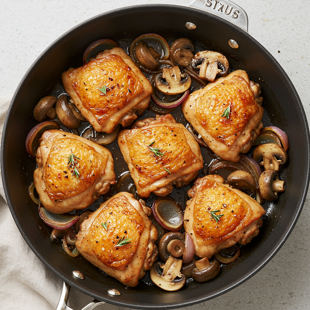 4. Balsamic Mushroom &amp; Chicken Skillet