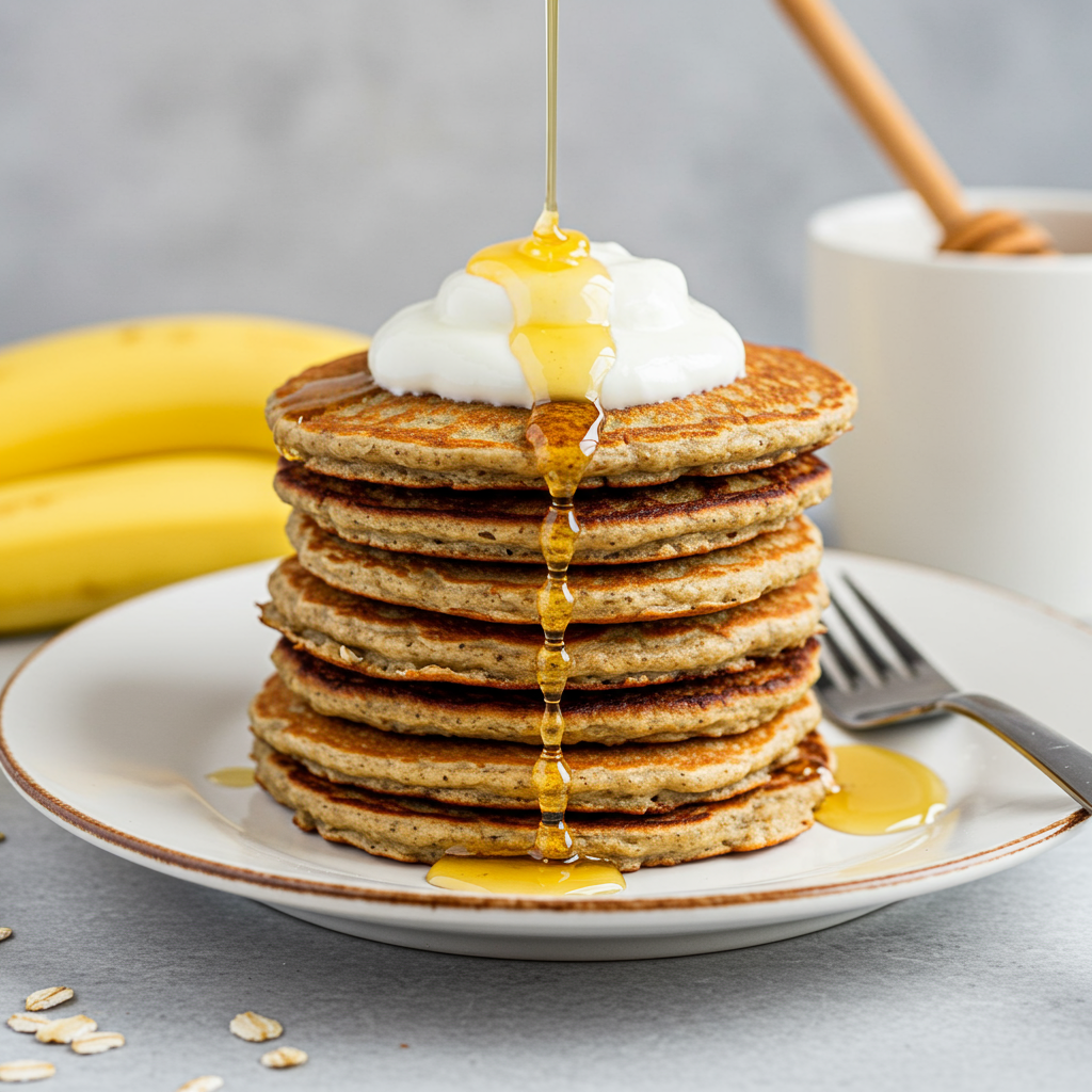 4. Banana Oat Pancakes
