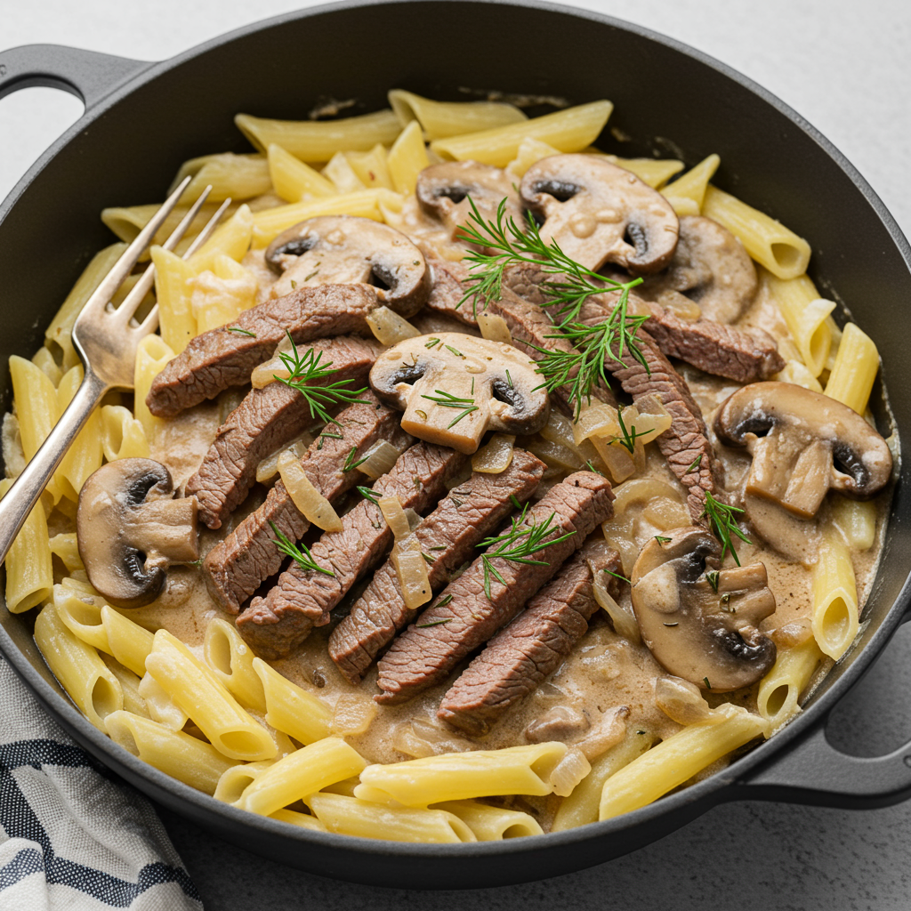 4. Beef &amp; Mushroom Stroganoff (Healthy Version)
