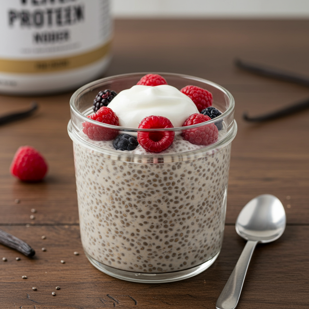 4. Chia Seed Protein Pudding