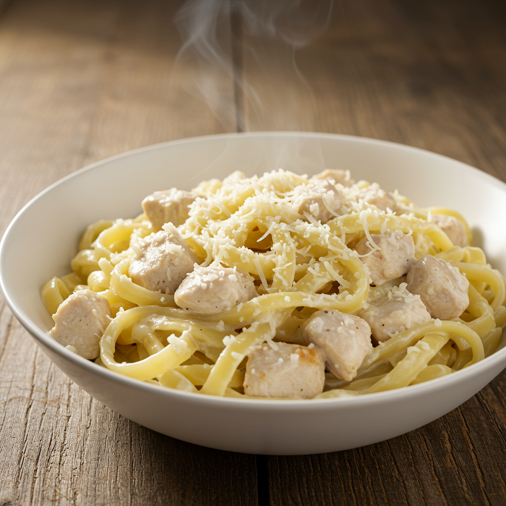 4. Creamy Parmesan Garlic Chicken Pasta