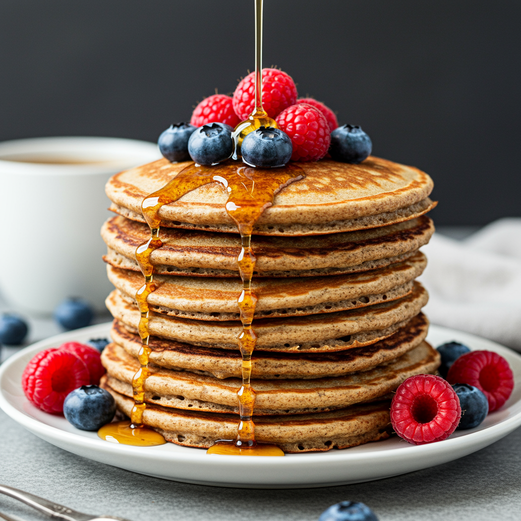 4. Fluffy Almond Butter Pancakes
