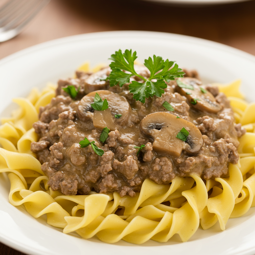4. Ground Beef Stroganoff