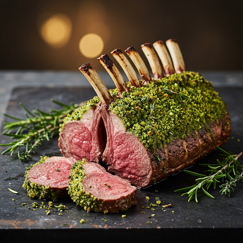 4. Herb-Crusted Rack of Lamb