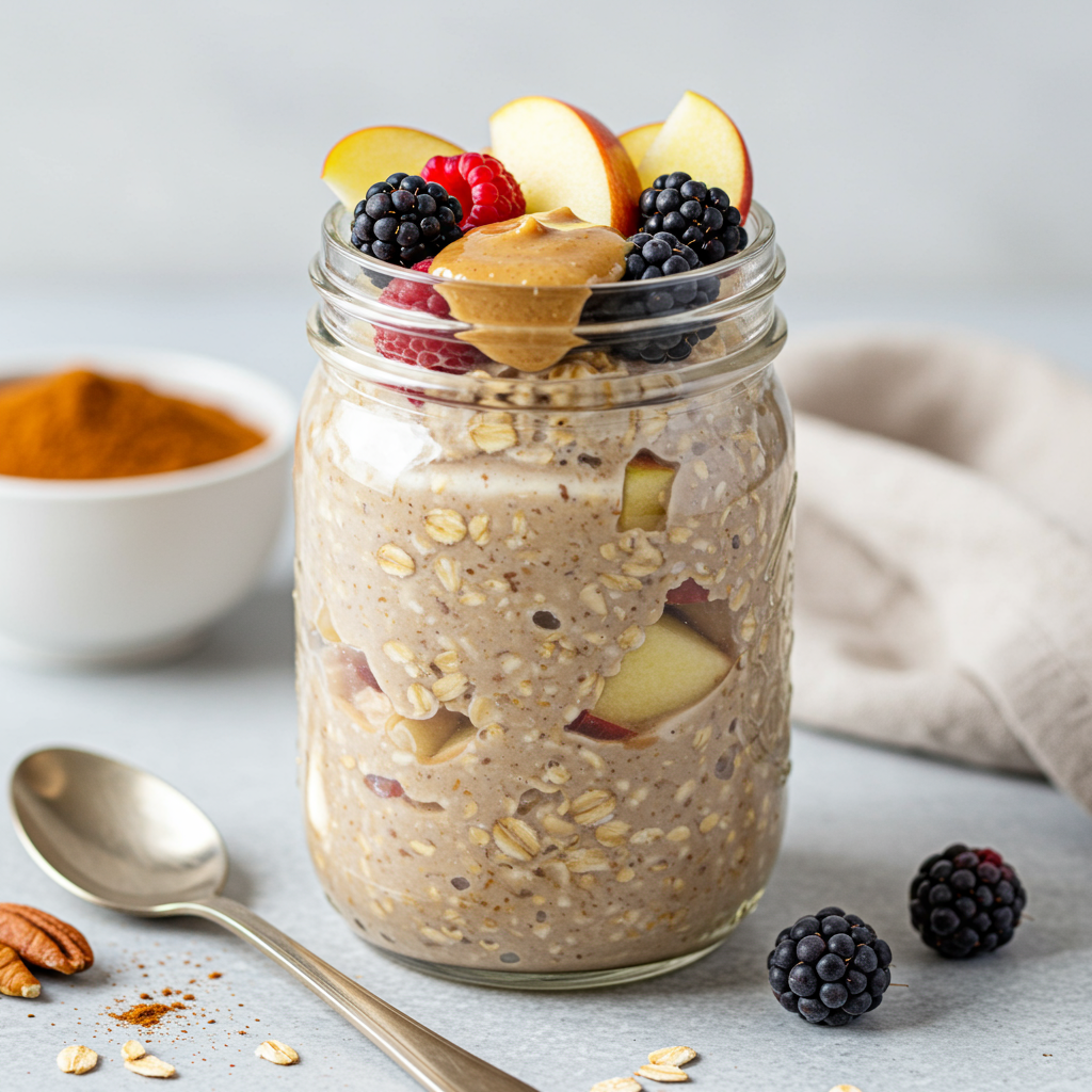 4. High-Protein Overnight Oats with Greek Yogurt
