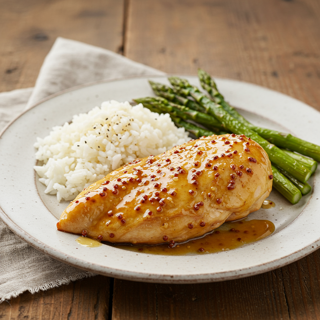 4. Honey Mustard Baked Chicken Breast