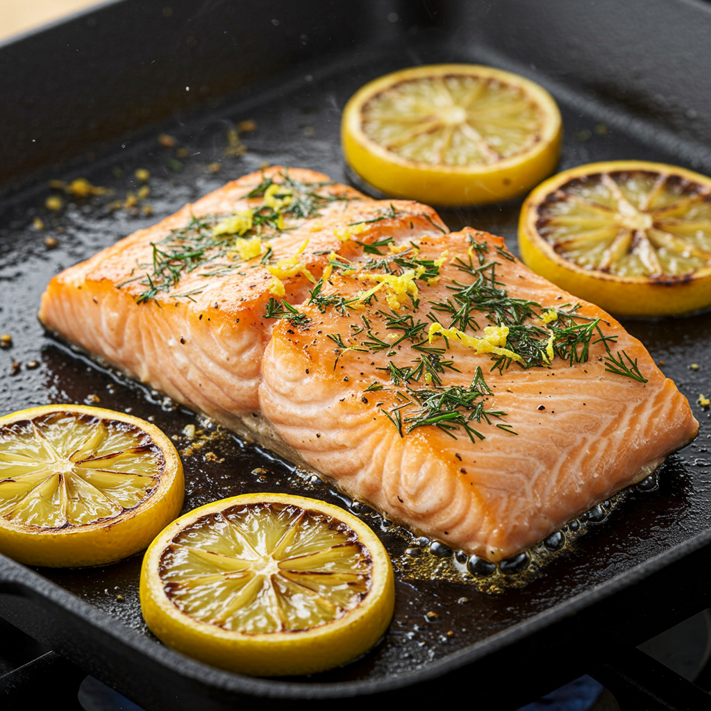4. Lemon-Herb Griddle Salmon