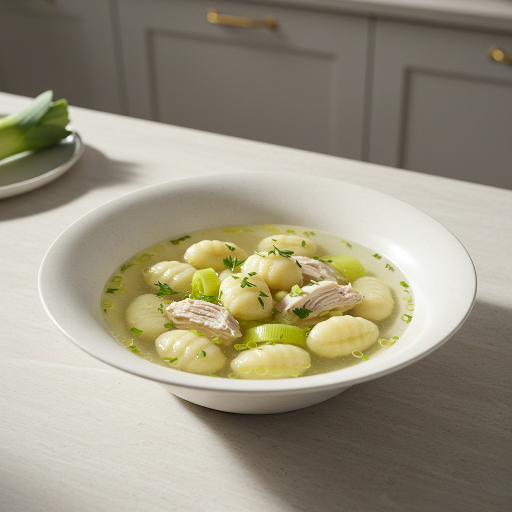 4. Simple Chicken and Leek Gnocchi Soup
