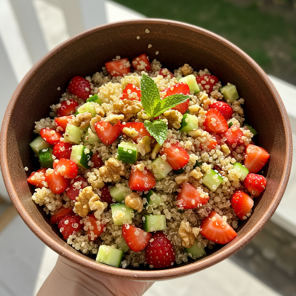 4. Strawberry Quinoa Salad