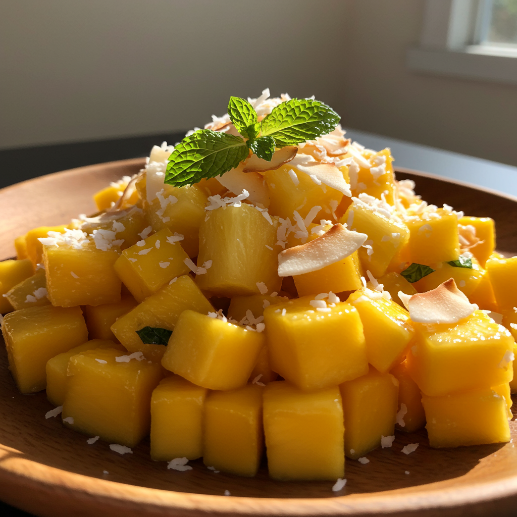 4. Tropical Mango & Coconut Salad